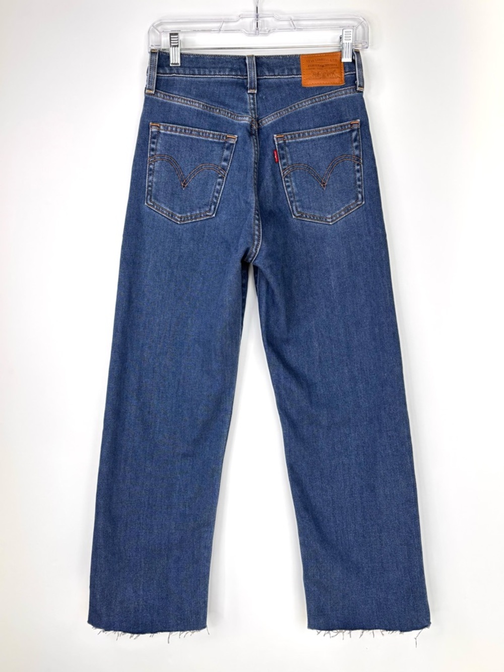 Levi's Ribcage Straight Ankle Button Fly Jeans Size 25 - Picture 7 of 8